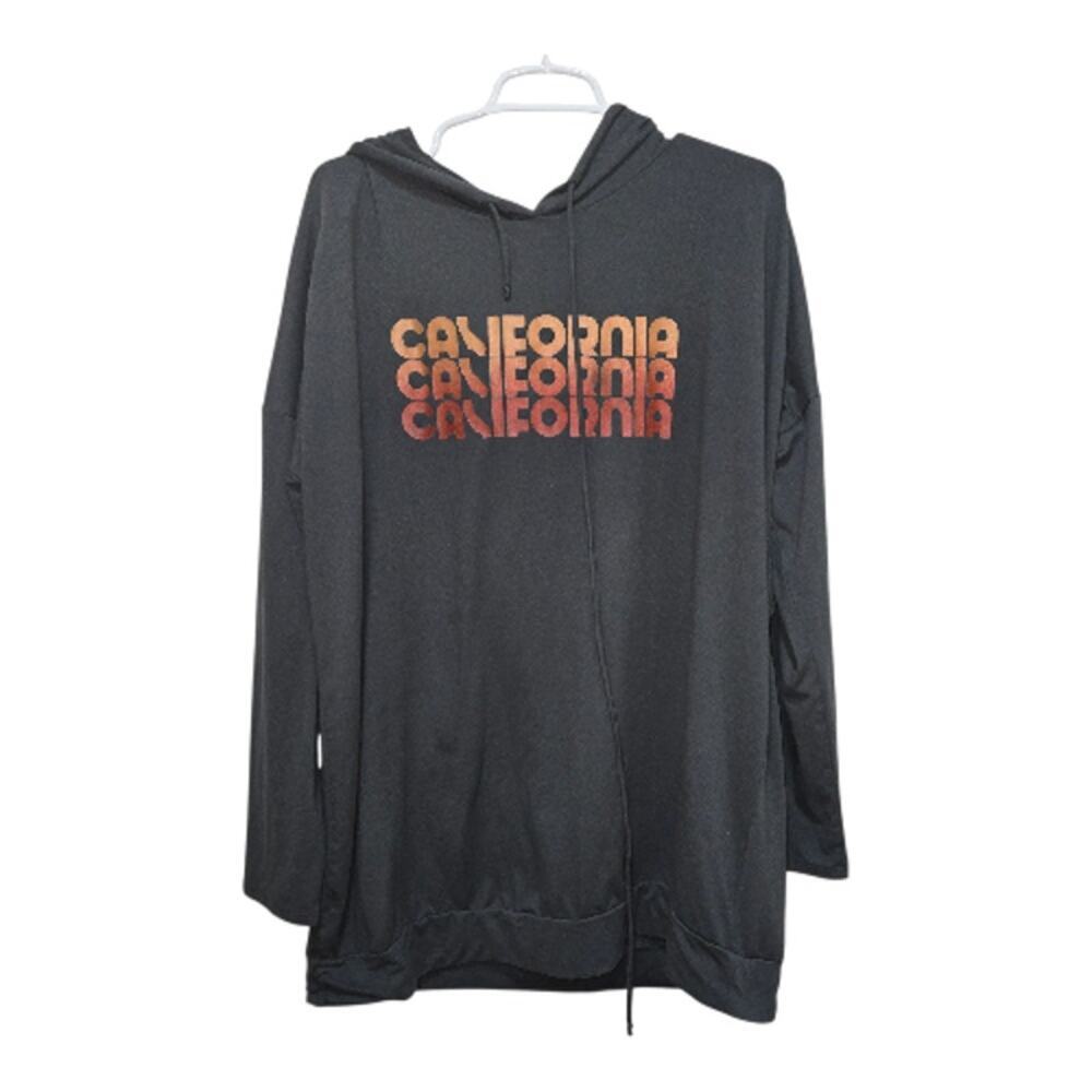 Free Kisses California Graphic Oversized Hoodie 3X